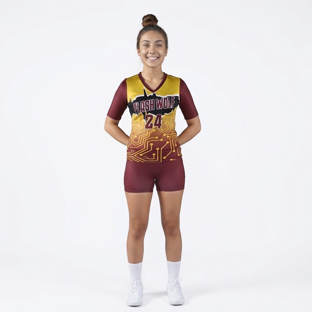 4 Custom Sublimated Volleyball Uniforms for Women